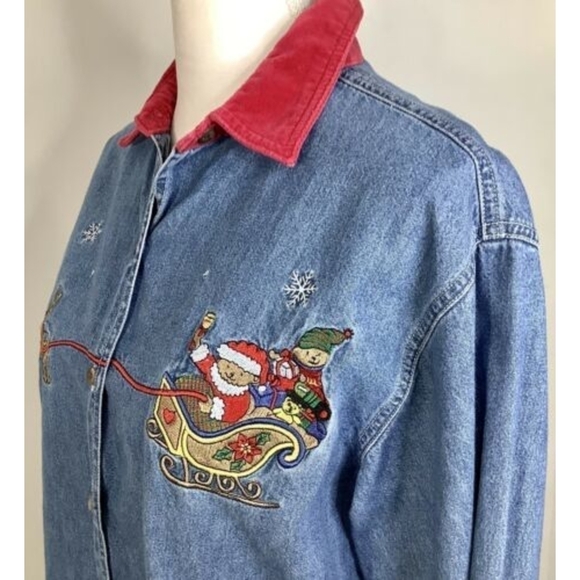 WOMANS NutCracker Small Christmas Jeans Shirt - Picture 6 of 8